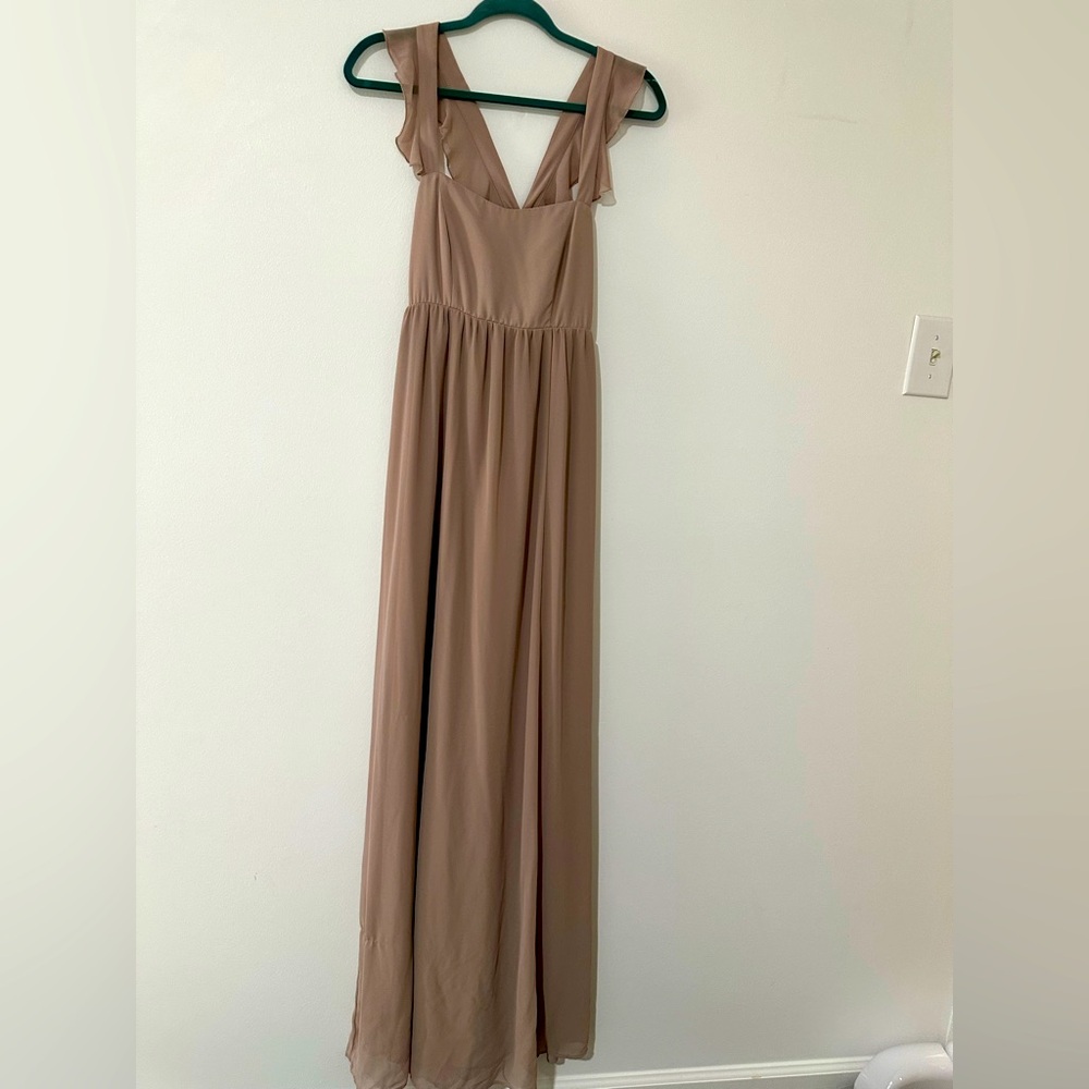 ShowMeYourMuMu. Medium. Chiffon. Khaki color. Worn once